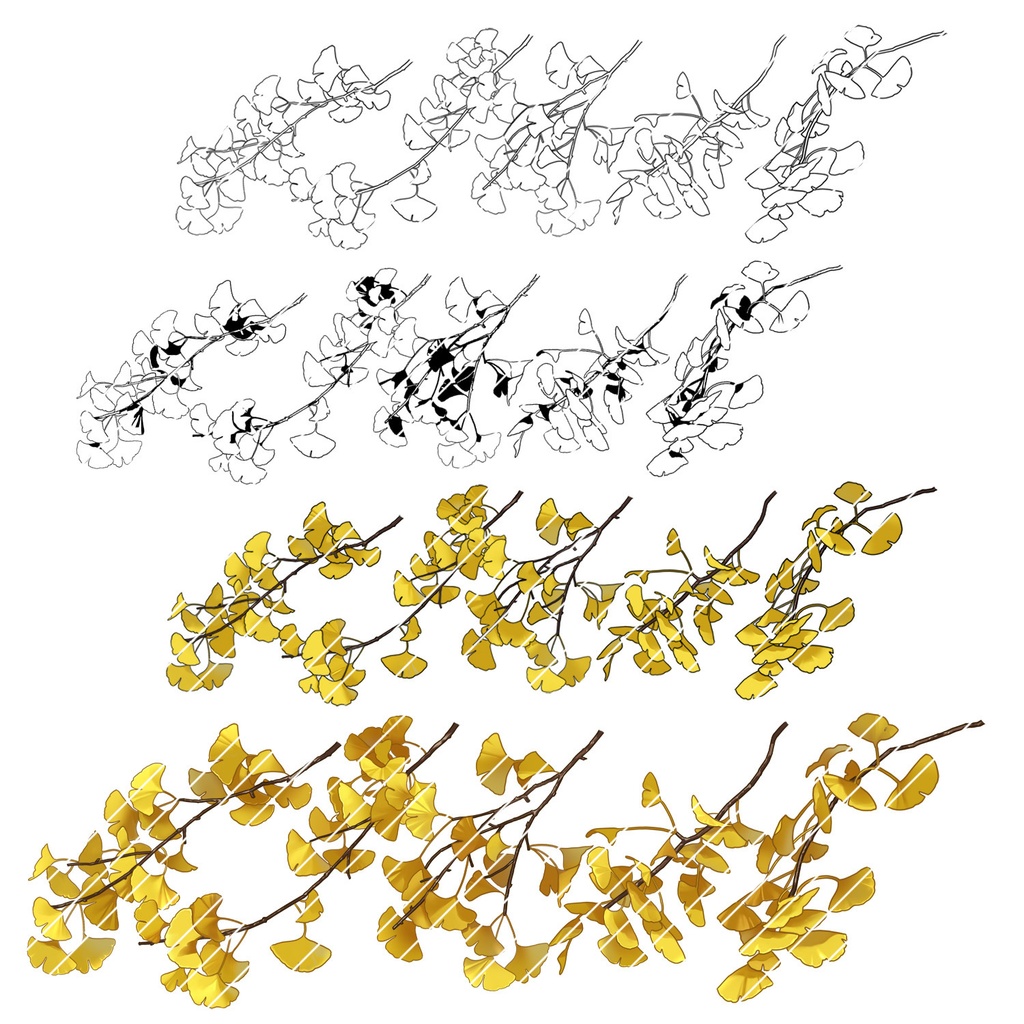 【一部無料】草ブラシセット2【20種植物素材集】