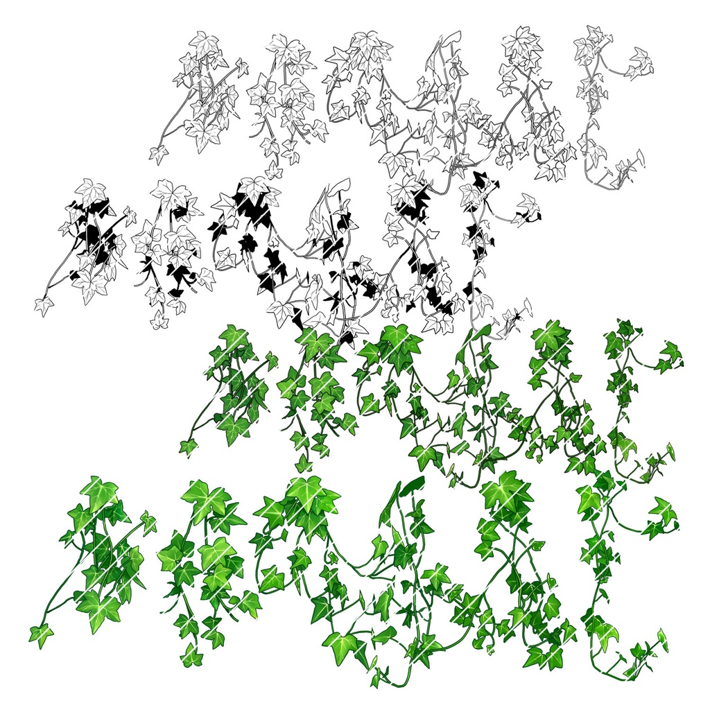 【一部無料】草ブラシセット2【20種植物素材集】