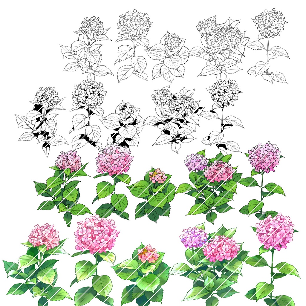 【一部無料】草ブラシセット2【20種植物素材集】