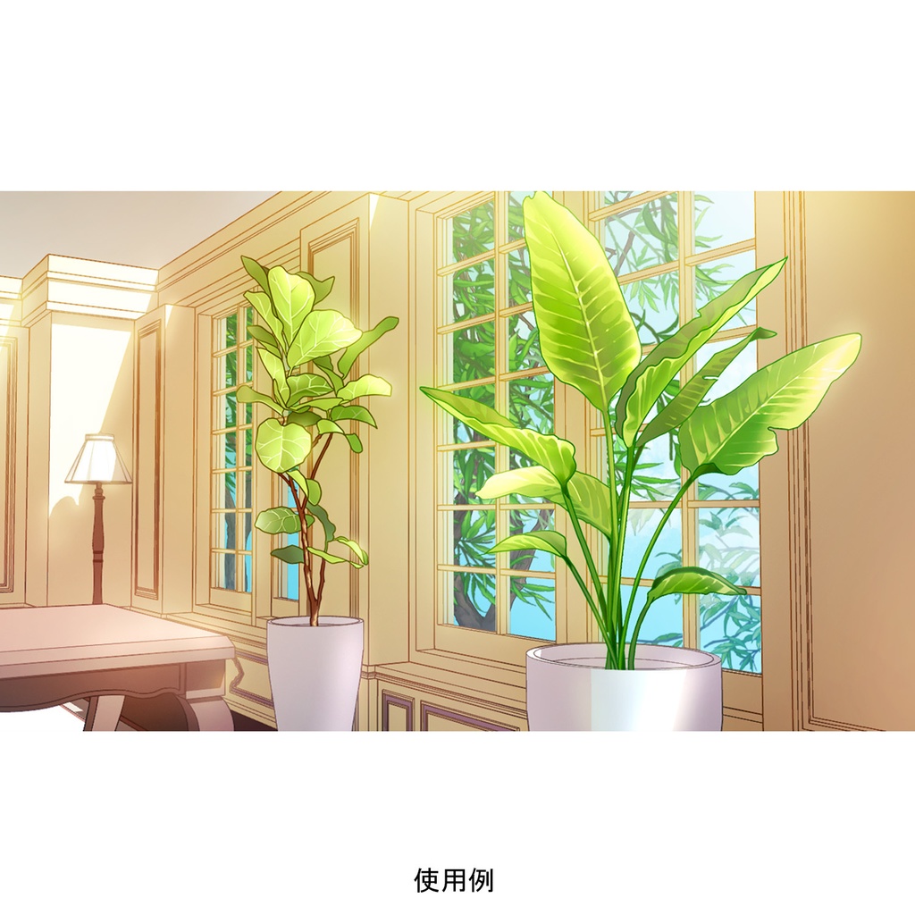 【クリスタ】草ブラシ2単品_ストレリチア