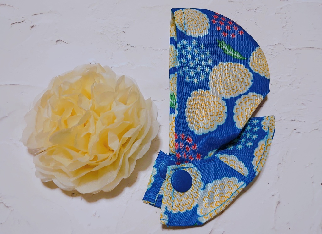 花柄レインポンチョ