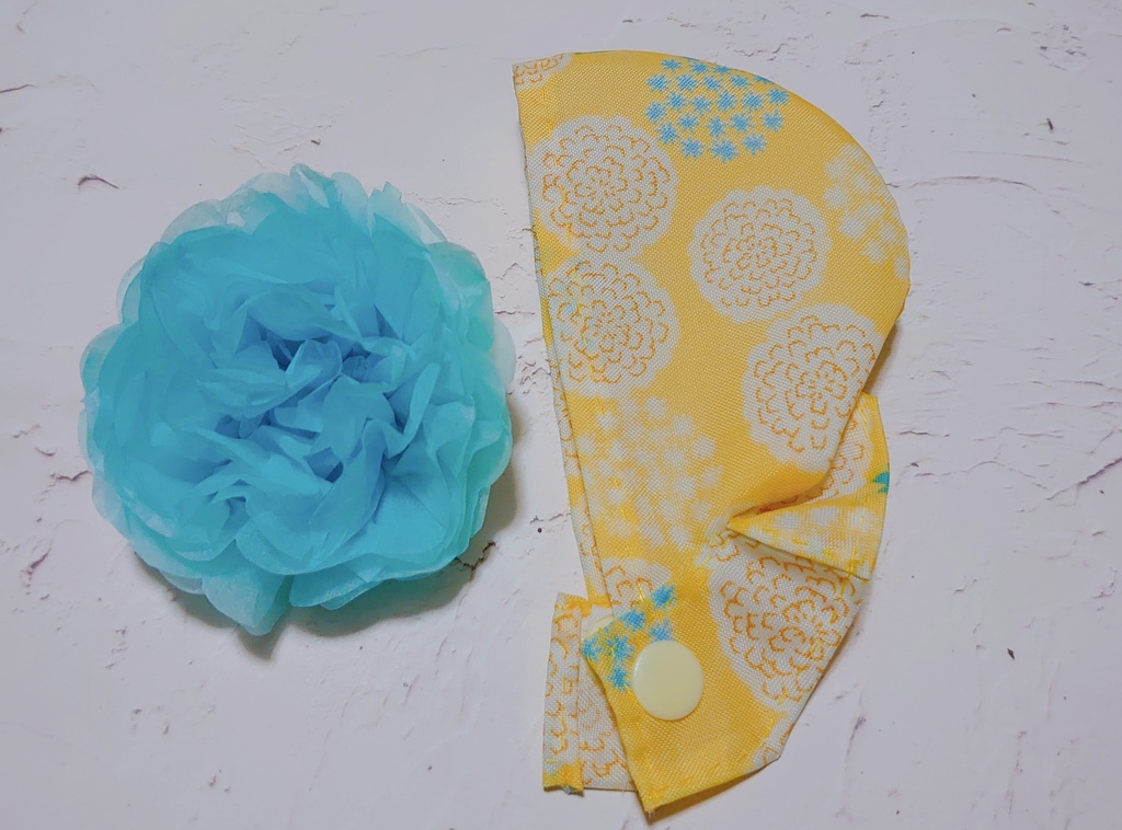 花柄レインポンチョ