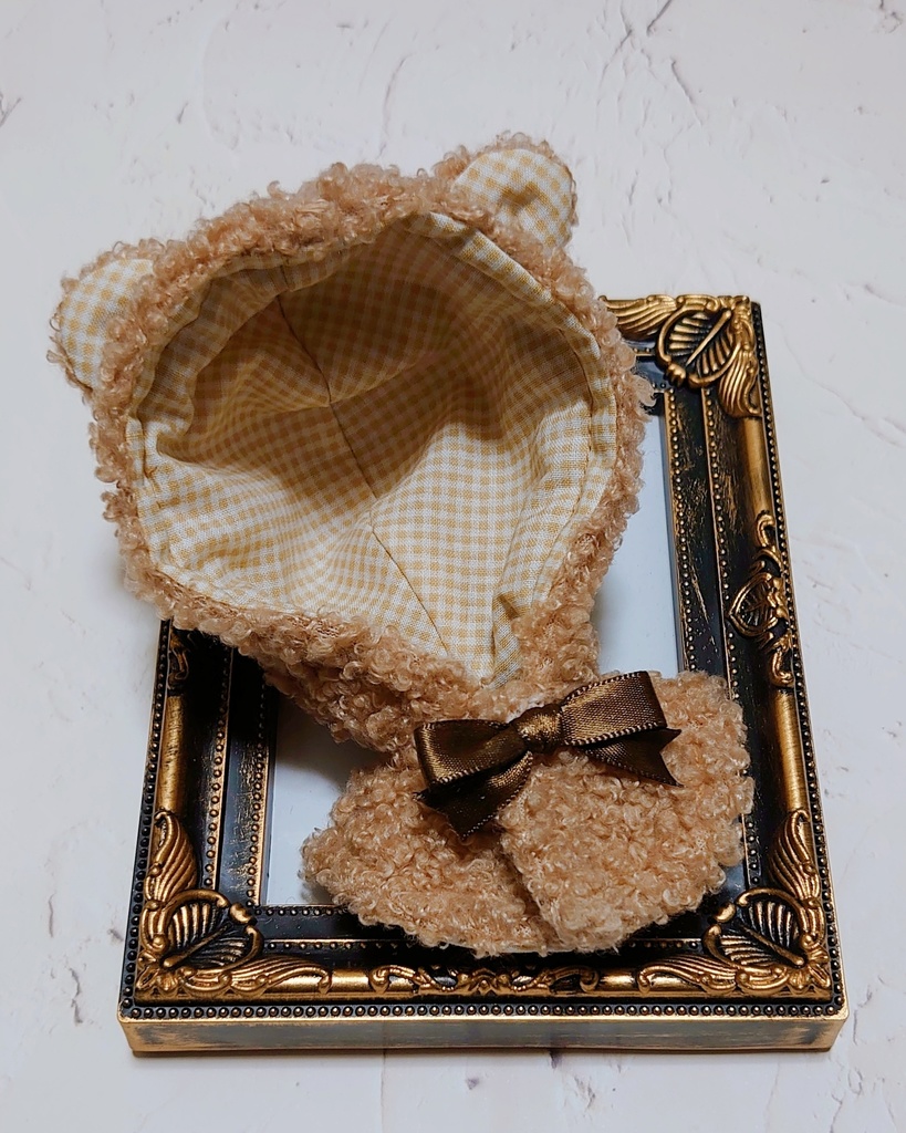 ふわもこクマポンチョ