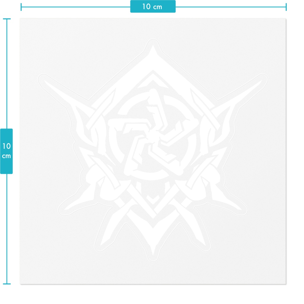 ロゴステッカー 白