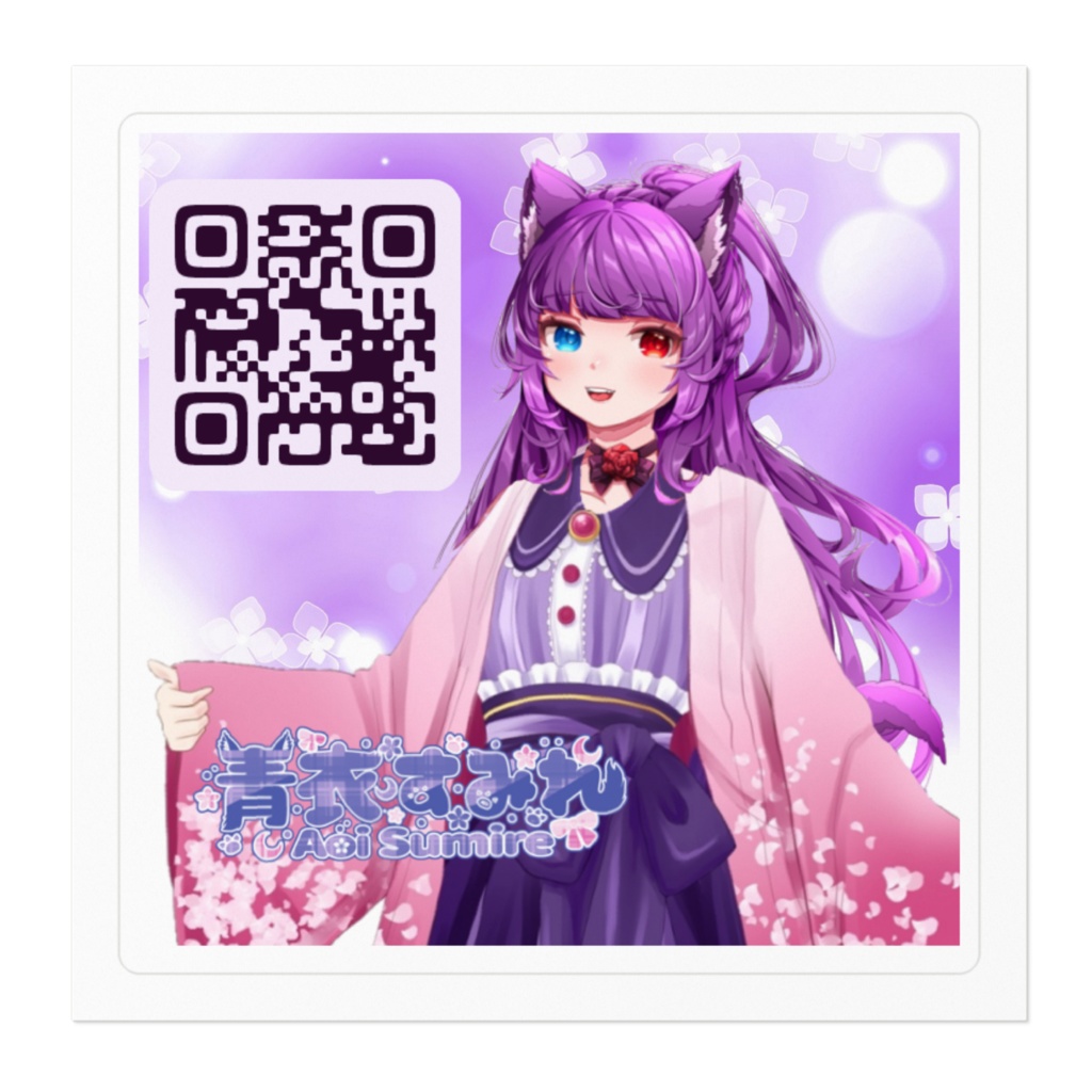 ステッカー(桜羽織ロング)