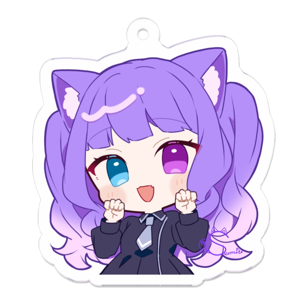 アクリルキーホルダー(黒服)