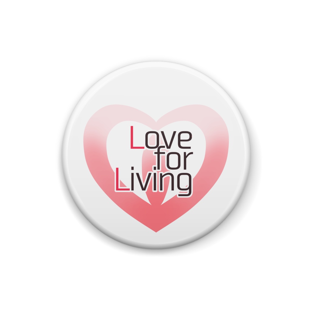 旧Love for Living社社章　缶バッジ