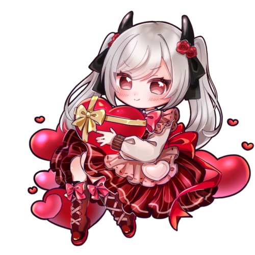 バレンタインるふらステッカー