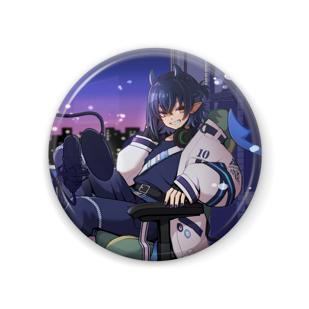 あくま缶バッチ