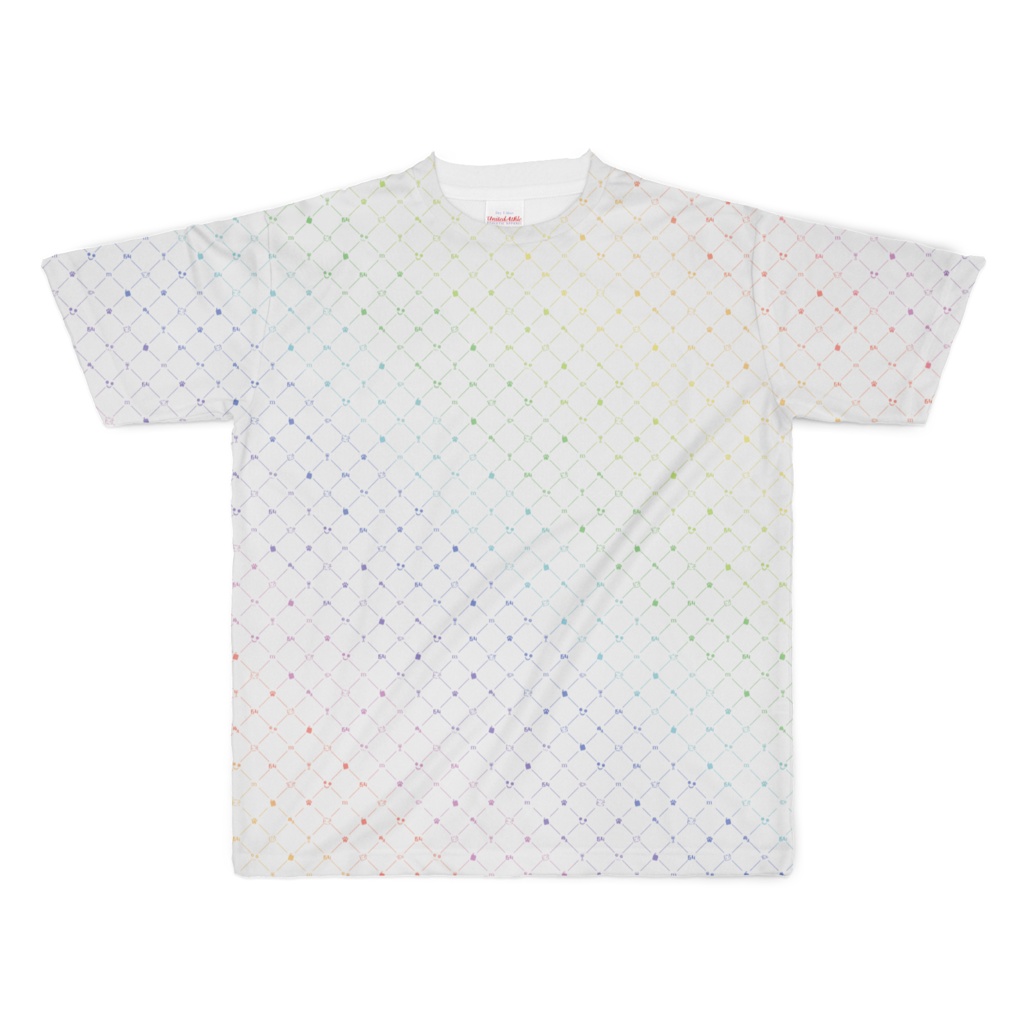 むじ柄Tシャツ【白】