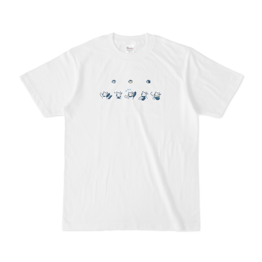 むじねこTシャツ【青】