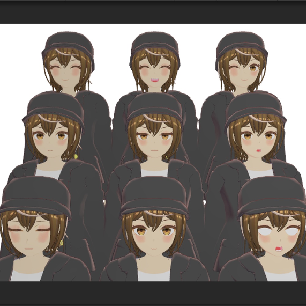 オリジナル3Dキャラクター モカ