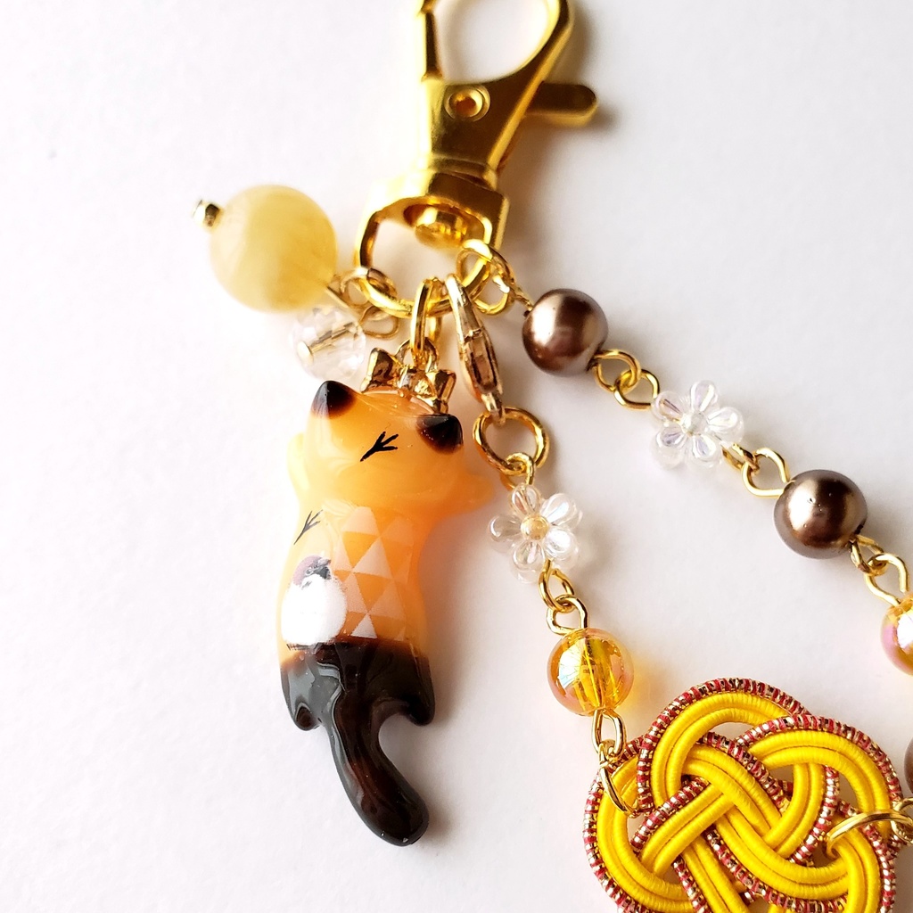 ハンドメイド 飛びつき猫バックチャーム②
