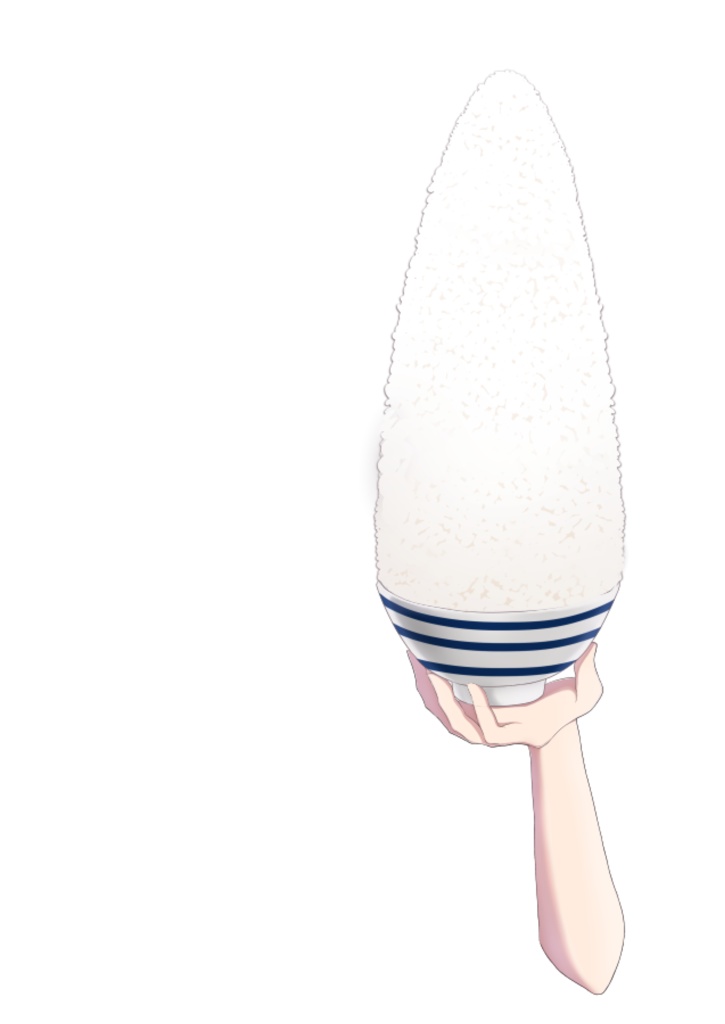 【Vtuber向け】バカ盛りライス【フリー素材】