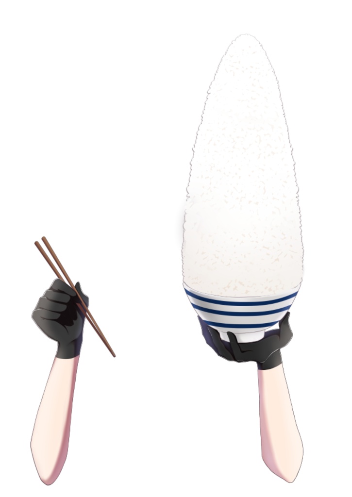 【Vtuber向け】バカ盛りライス【フリー素材】