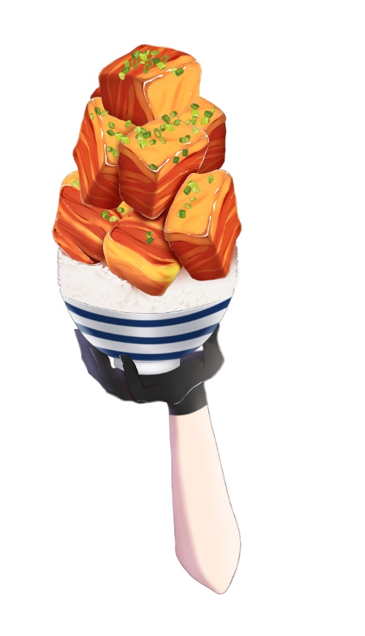 【Vtuber向け】バカ角煮丼【フリー素材】