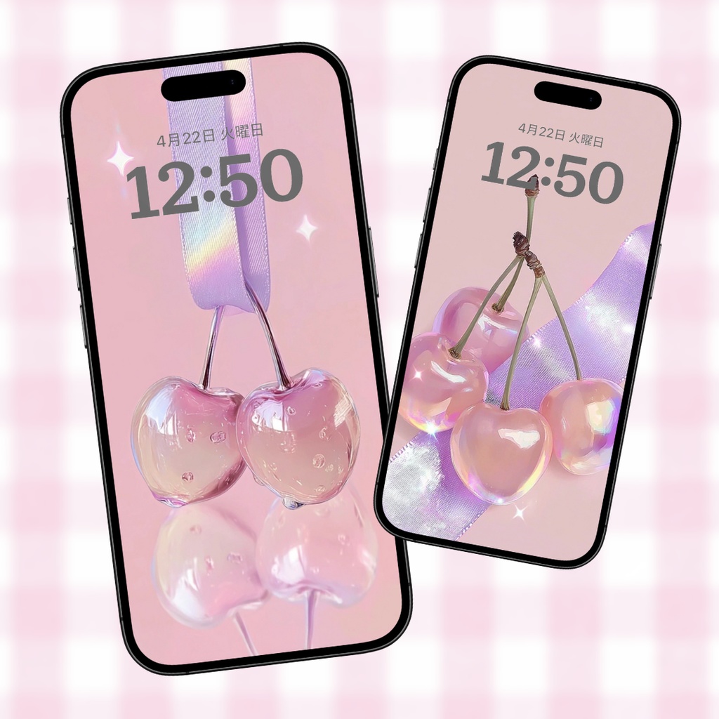 うるちゅるさくらんぼ壁紙🍒💭