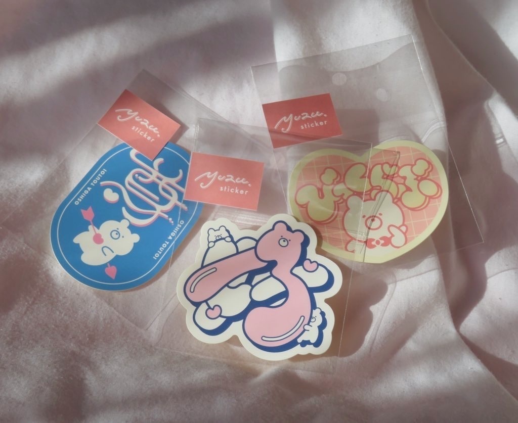 くまと推し活♡ステッカー