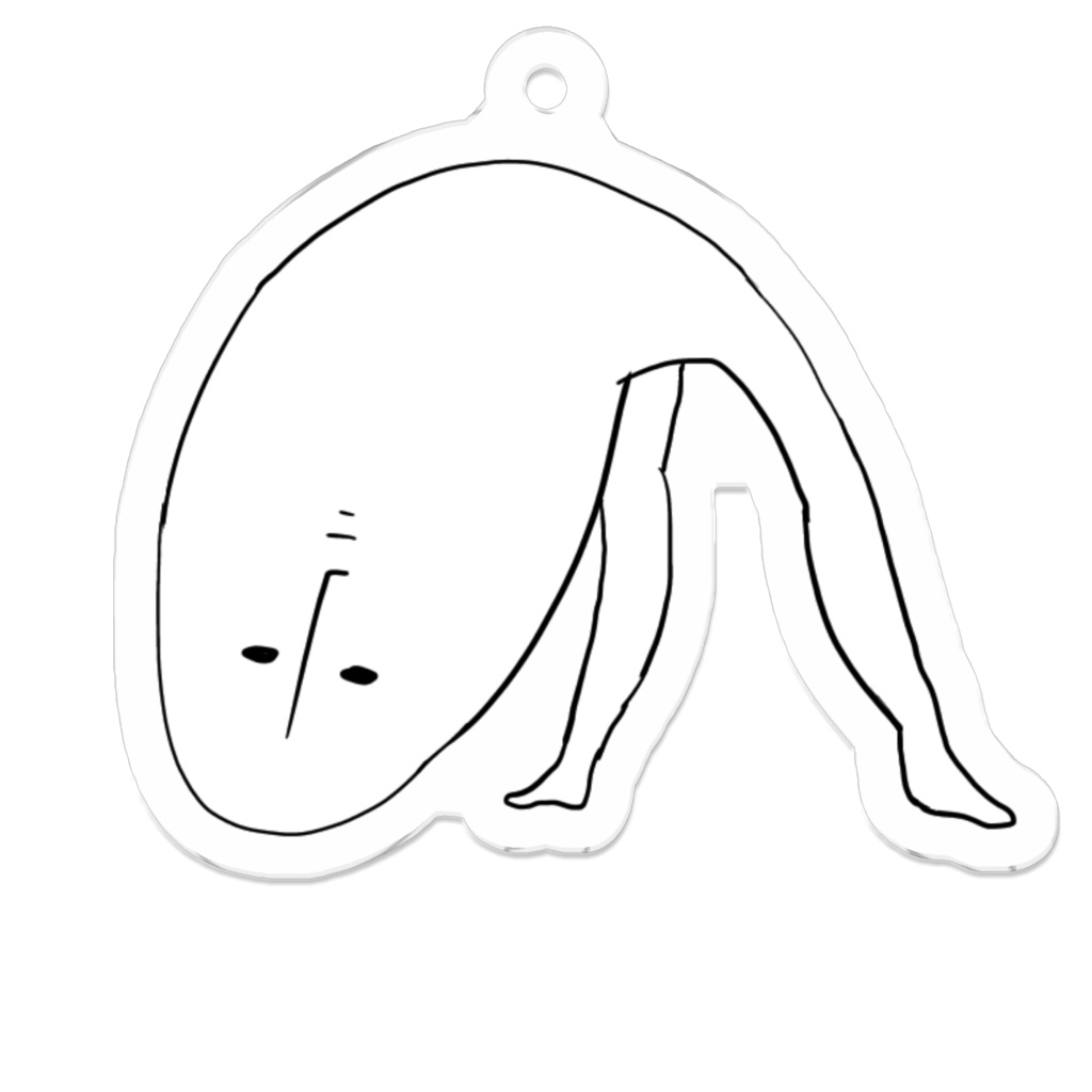 反り返り美脚アクリルキーホルダー