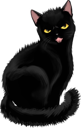 無料 黒猫の立ち絵 グミの素材棚 Booth
