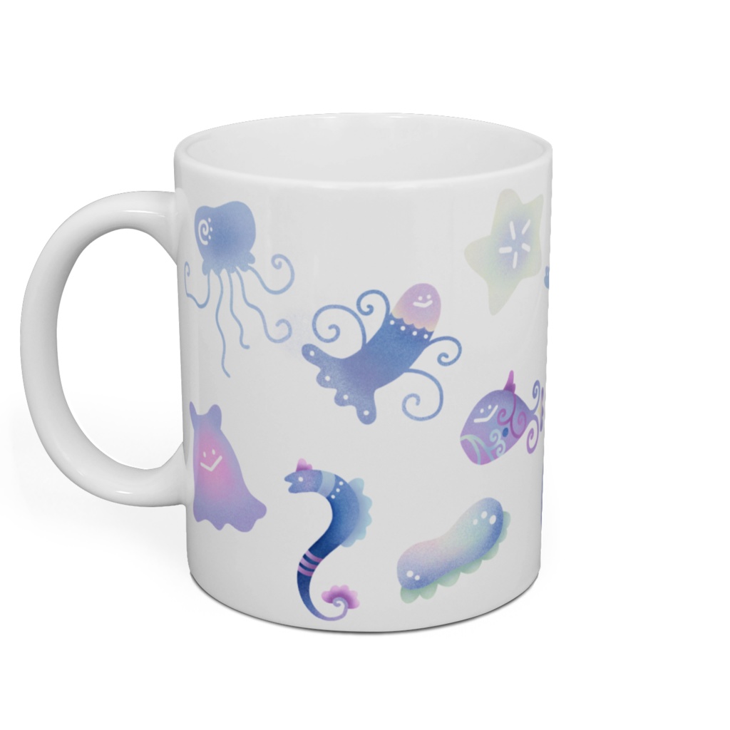 謎の深海魚たち マグカップ