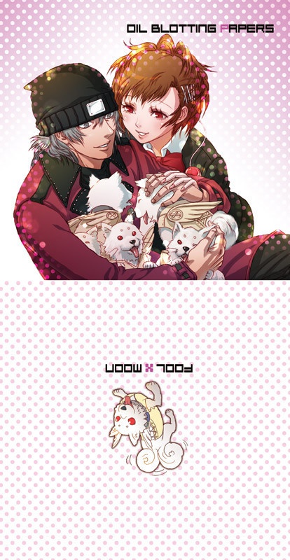 荒ハム＆コロちゃんあぶらとり紙（ピンク）