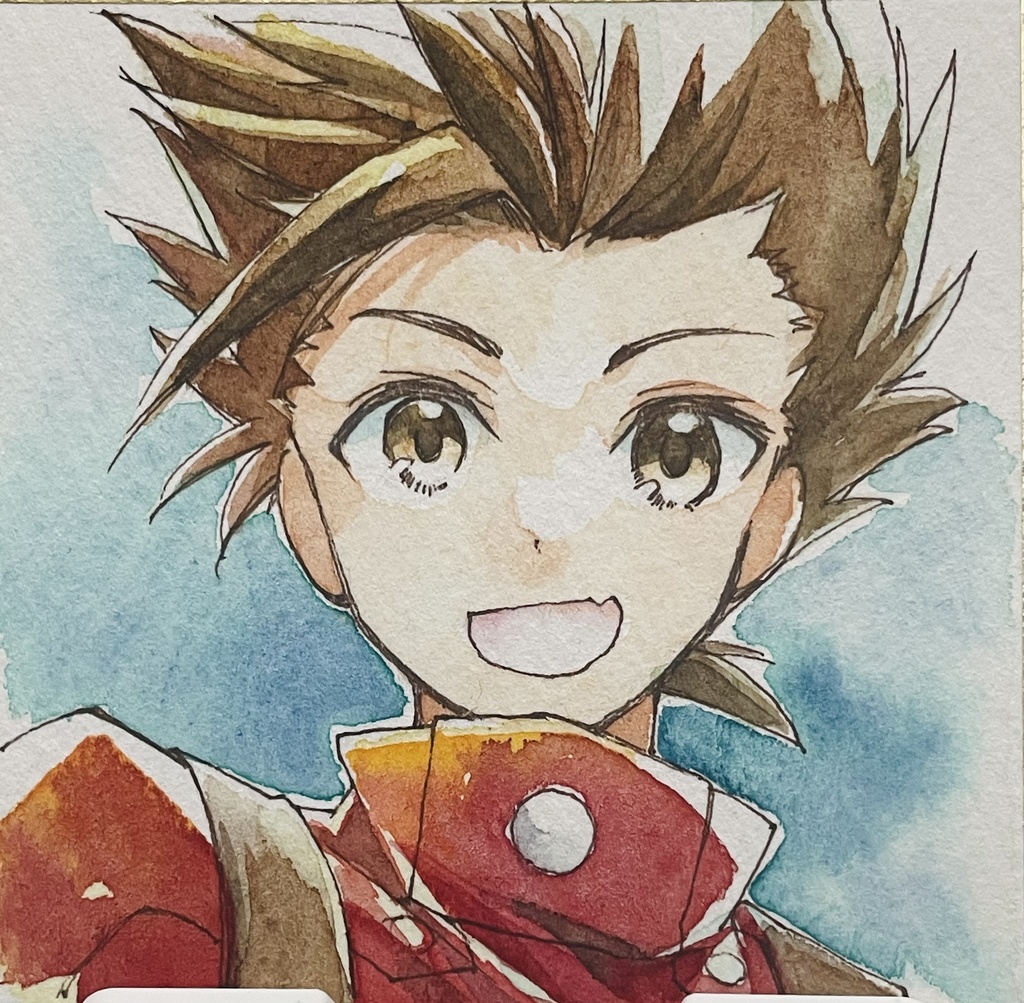 アナログ透明水彩原画