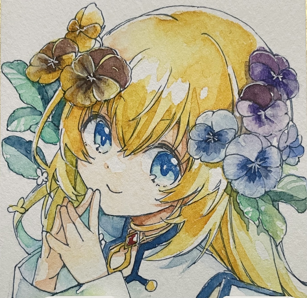 アナログ透明水彩原画