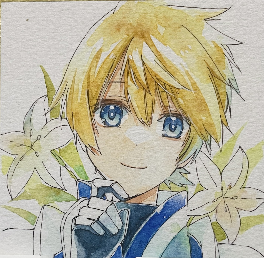 アナログ透明水彩原画