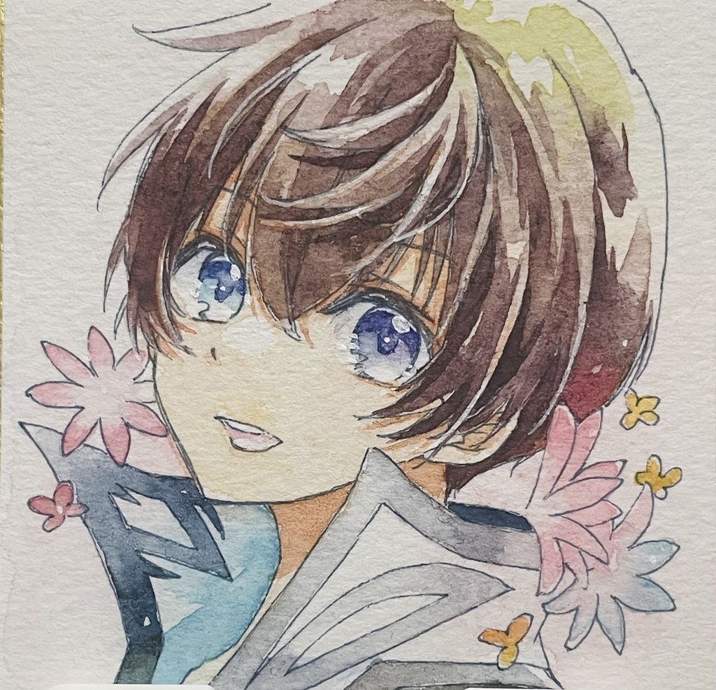 アナログ透明水彩原画