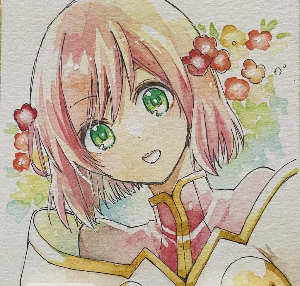 アナログ透明水彩原画