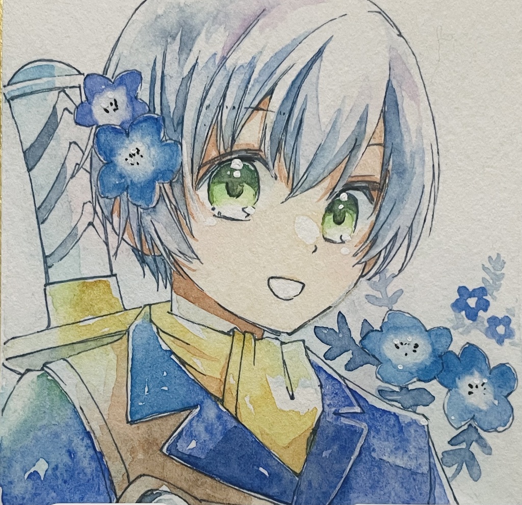 アナログ透明水彩原画