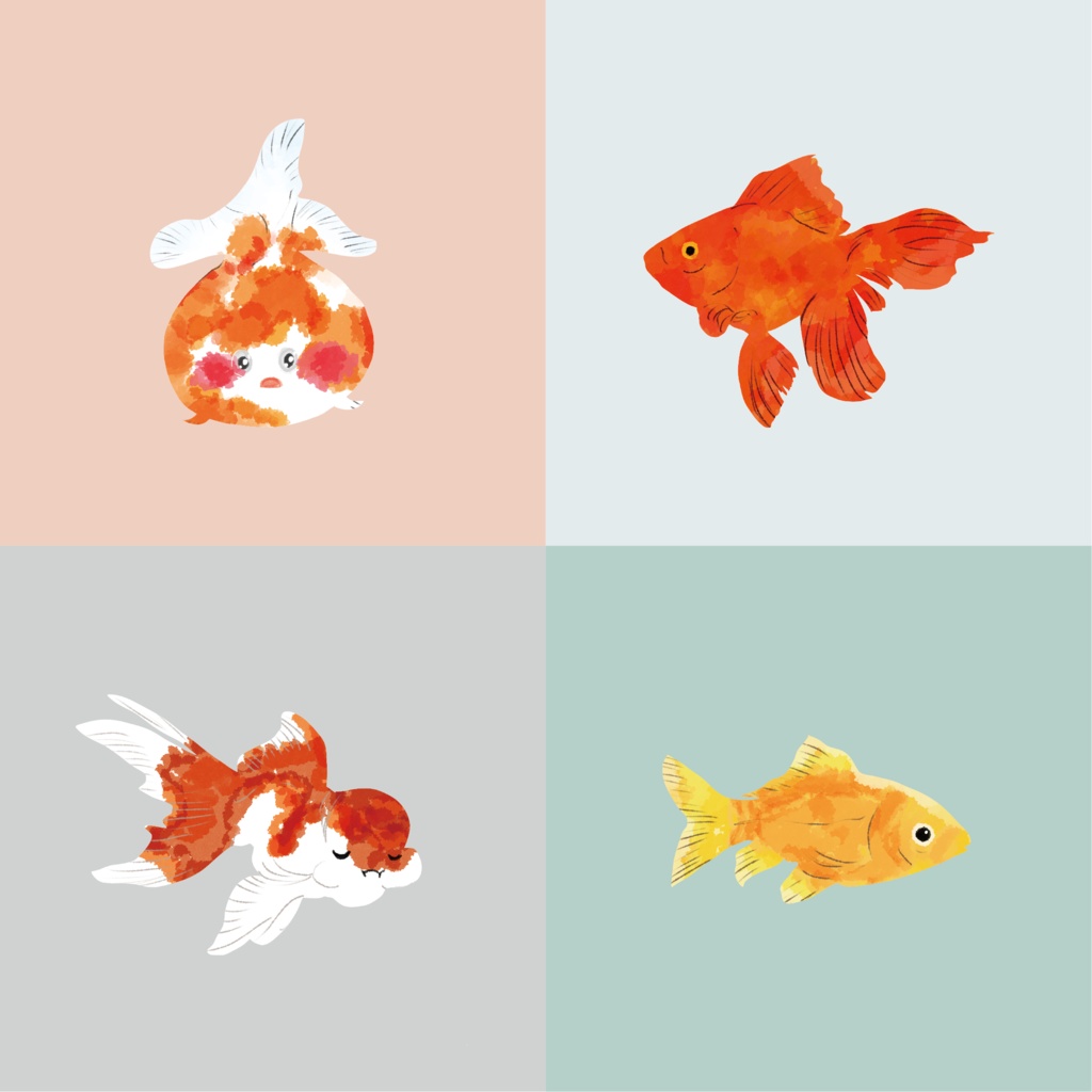 金魚トートバッグ Mサイズor Sサイズ