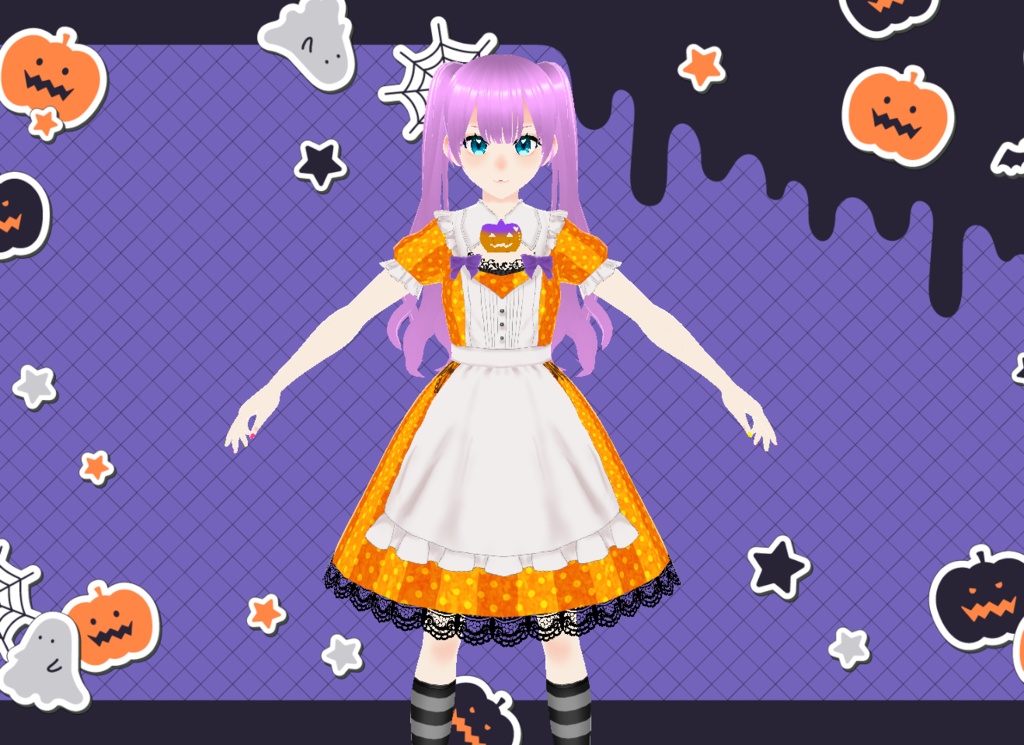 ハロウィンワンピース【VRoid】
