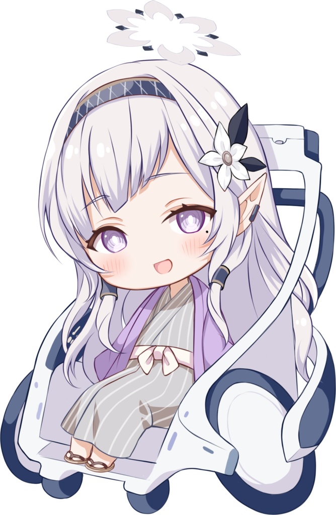 アクリルキーホルダー　ヒマリ【車いす】
