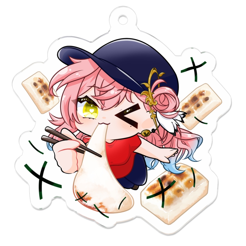 もちもちサラミニアクリルキーホルダー
