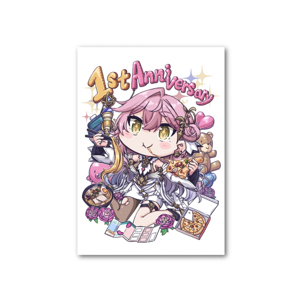 チェキ風カード③一周年記念