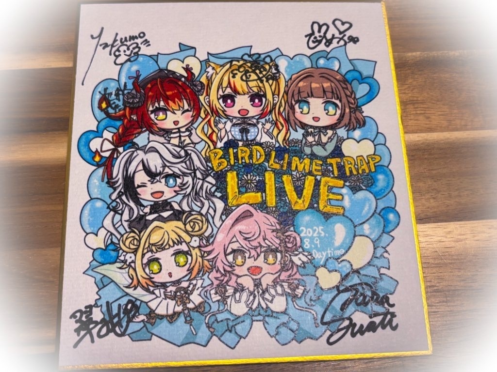 [トリモチライブ]演者様直筆サイン入りミニ色紙