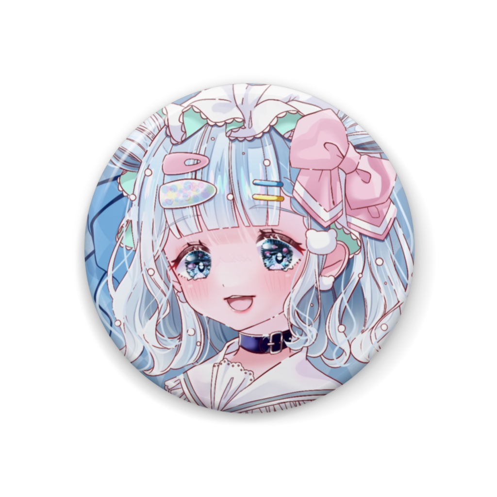 缶バッジ-笑顔-