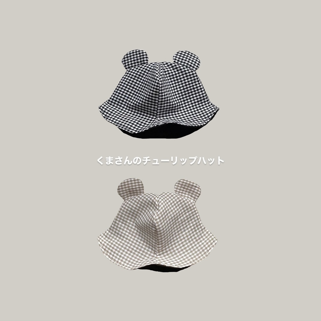 【16cmぬい用】くまさんのチューリップハット