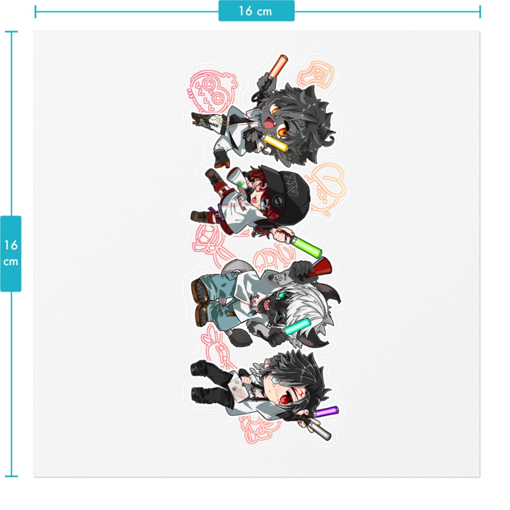 ファンフェスなクリアステッカー