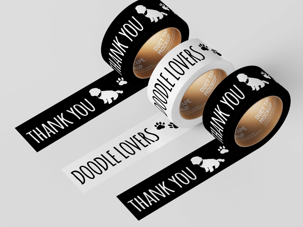 ラブラドゥードル・マスキングテープ(白)