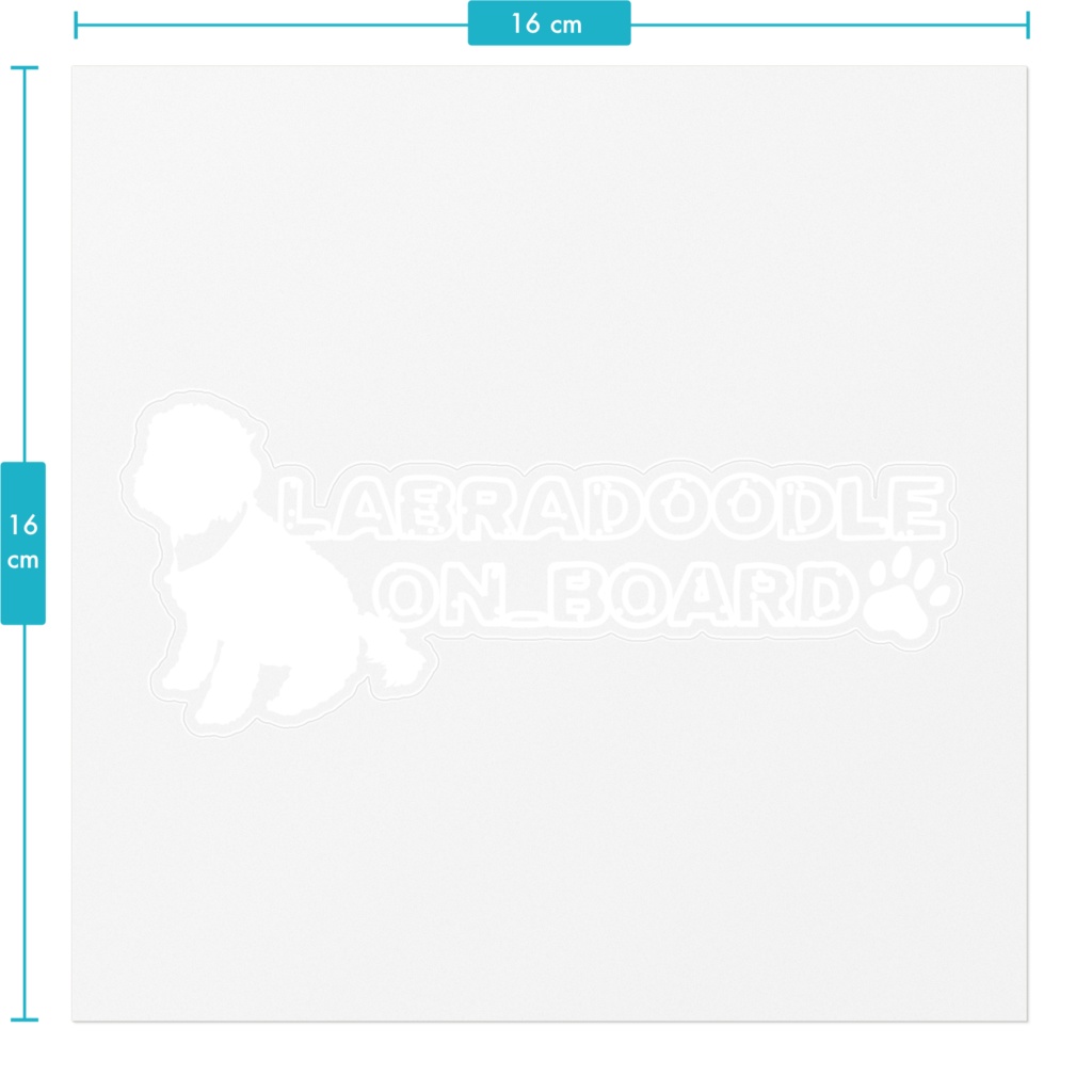 ラブラドゥードル カーステッカー