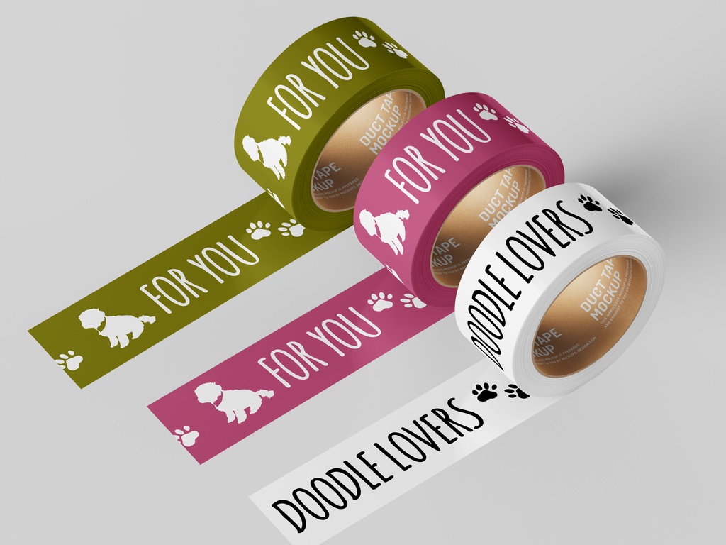 ラブラドゥードル・マスキングテープ(黒)