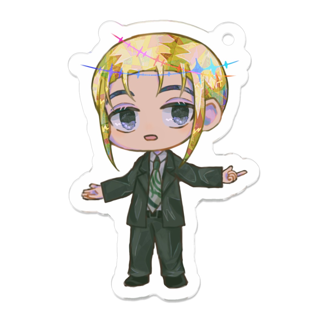 アクリルキーホルダー ゴールド