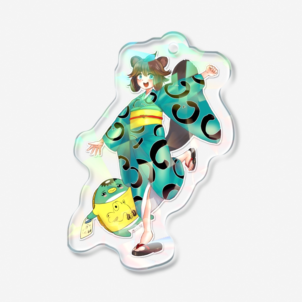 たぬきねーさんアクキー（ホロ）