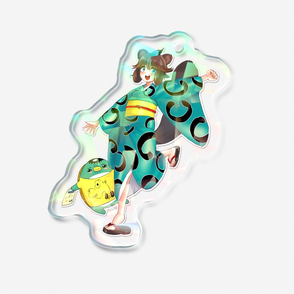 たぬきねーさんアクキー(ホロ)