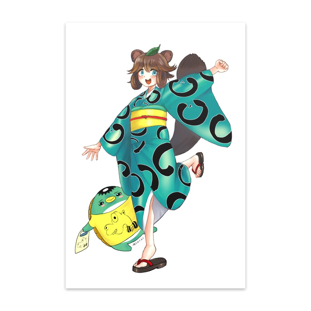 たぬきねーさんポストカード同一種１０枚セット