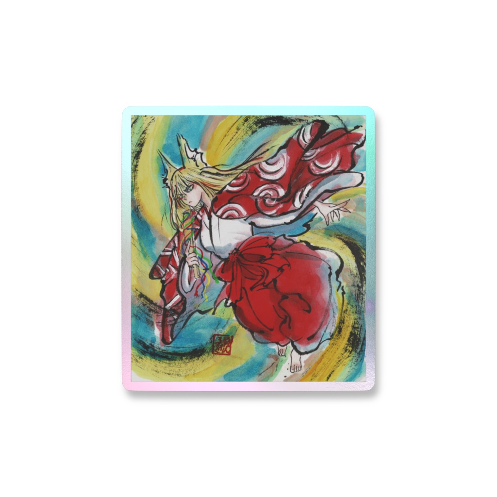 玉藻の前オーロラステッカー