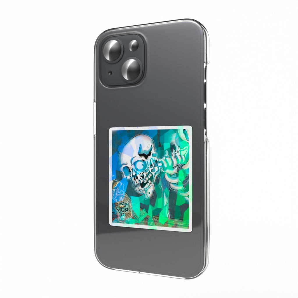 たぬきねーさんとがしゃどくろホロステッカー